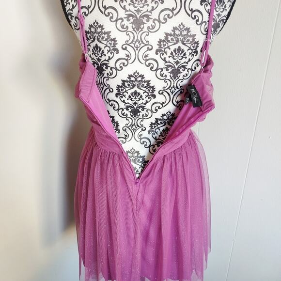 BCX Shimmer Tulle Mini Dress - Picture 3 of 4